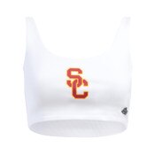 USC Trojans Women's Hype and Vice White SC Interlock Crop Top